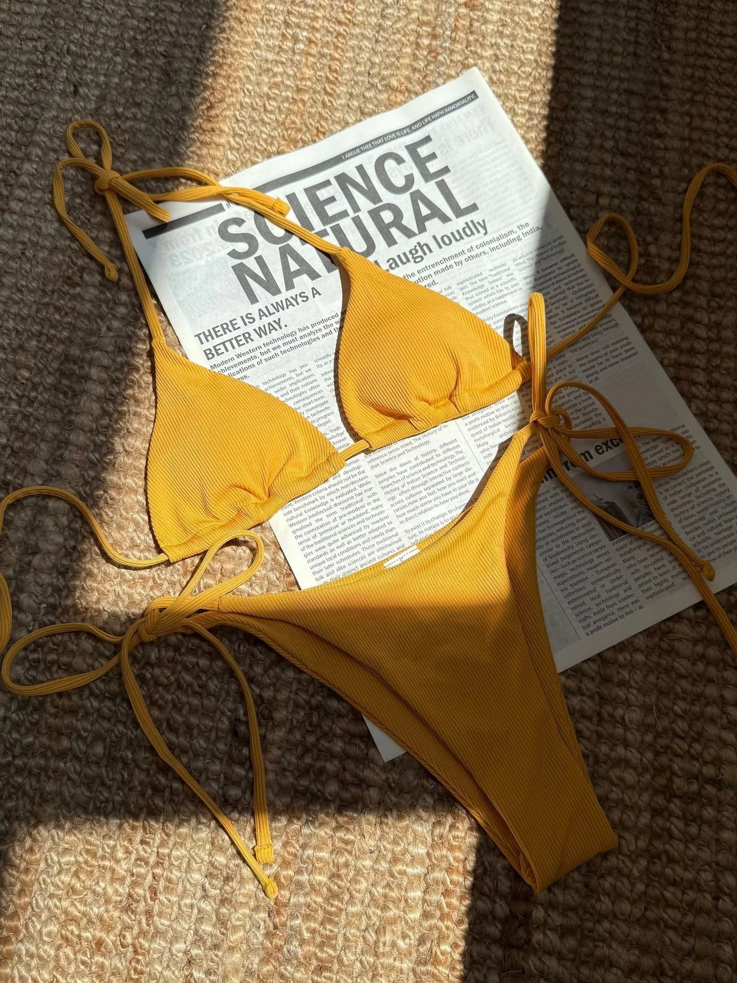 Sexy Brown Bikini 2025 Women Solid Red Halter Push Up Bra Tie Side Triangle Swimsuit Summer Bathing Suit Lace Up Micro Swimwear