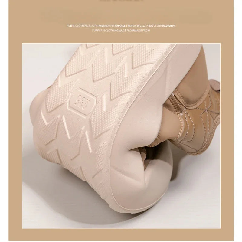 Women Cotton Shoes Winter Warm Women's Boots Fashionable Sexy Women's Shoes Winter Gladiator Pumps Snow Boots Mujer