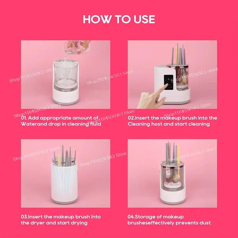 Automatic Electric Makeup Brush Cleaner USB Plug Portable Eyeshadow Brush Holder Tool Dryer Beauty Makeup Tools And Accessories