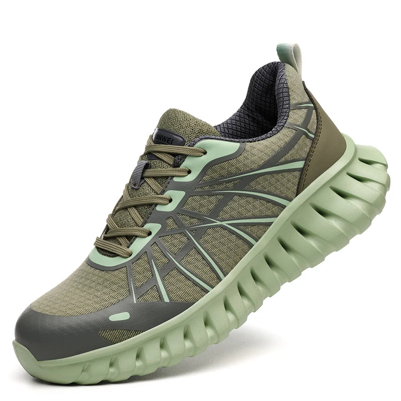 Lightweight Steel toe shoes Breathable Safety Shoes Men Puncture-Proof Work Sneakers Indestructible shoes comfort Security Shoes