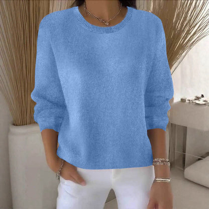 Women's Solid Color Long Sleeve Sweater