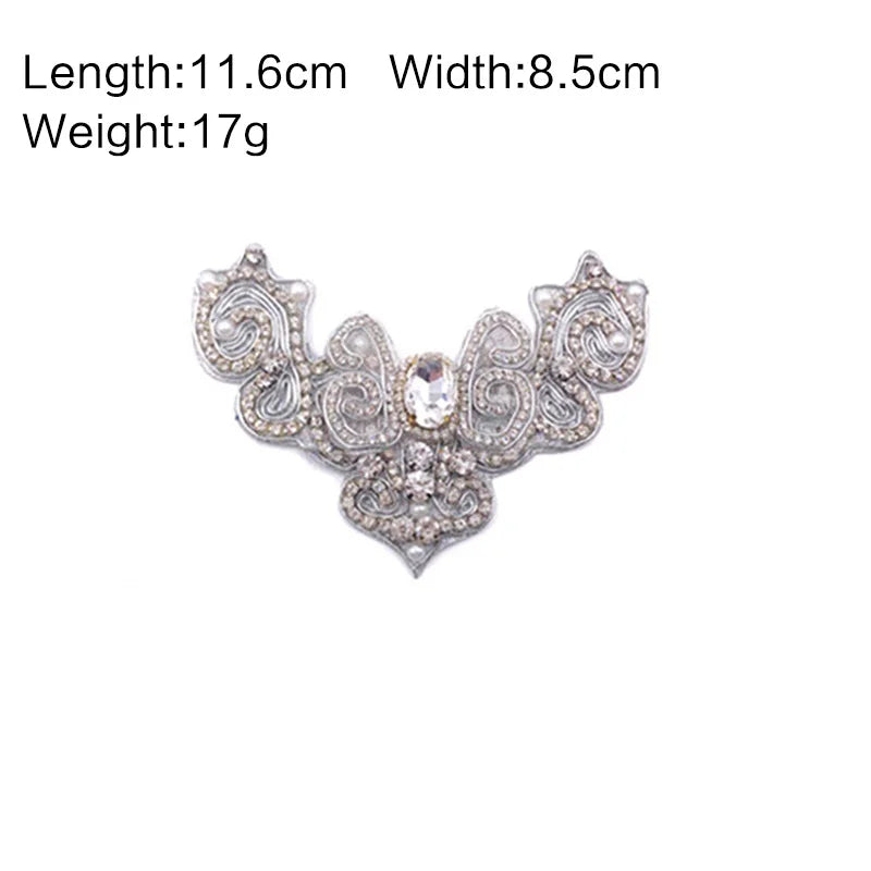 New Shining Elegant Bridal Wedding Party Shoes Accessories For high Heels Flats Slipper Shoes Rhinestone Shoe Decorations flower