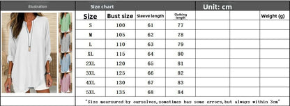 S-5XL Spring Plus Size Women Blouses White V-neck Long Sleeve Loose Shirt Female Spring Elegant Casual Trendy Ladies Clothes