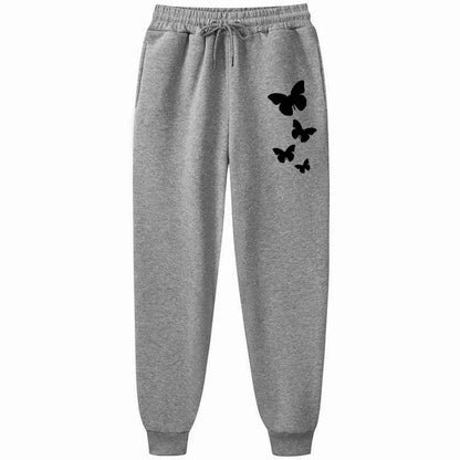 Fashion Letter Printing Joggers Autumn Winter Drawstring Casual Pants Fleece Sweatpants Workout Running Gym Fitness Trousers