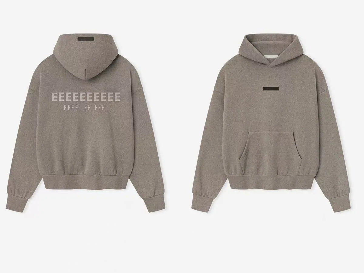 25SS Classic Brand Men's Hoodies Luxury Design Back Double Row Heavy Metal Silicone Letter Hoodies High Street Couple Loose Coat