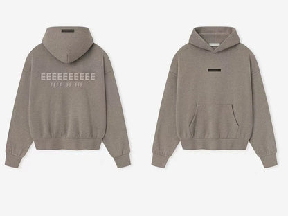 25SS Classic Brand Men's Hoodies Luxury Design Back Double Row Heavy Metal Silicone Letter Hoodies High Street Couple Loose Coat