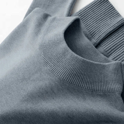 Men's Mock Turtleneck Sweater Men's Knitting Pullovers Rollneck Sweater Winter Warm Men Jumper Slim Fit Casual Streetwear