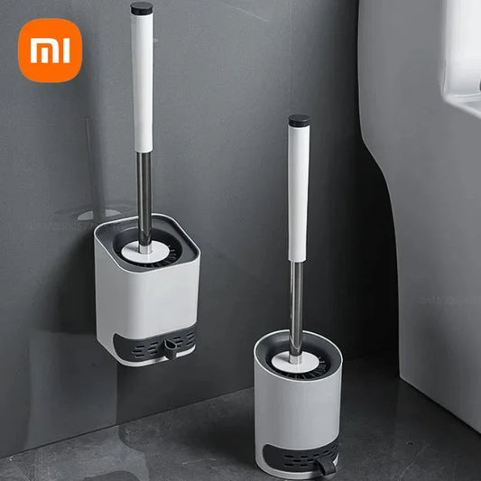 Xiaomi Silicone TPR Toilet Brush With Tweezers Bathroom Accessories Wall Hanging Toilet Brush  for Floor Brush Cleaning Tools