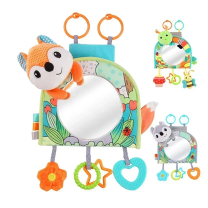 Cartoon View Back Seat Mirror Baby Car Mirror Safety Seat Headrest Rearview Mirror Baby Facing Rear Ward Car Kids Monitor Gifts