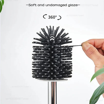Xiaomi Silicone TPRToilet Brush With Tweezers Bathroom Accessories Wall HangingToilet Brush Bathroom Cleaning Brush Wall Mounted