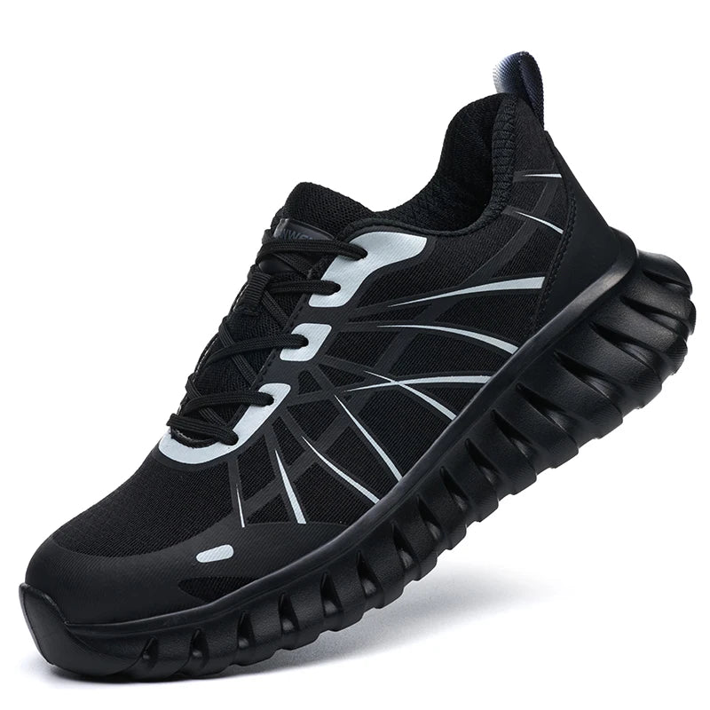Lightweight Steel toe shoes Breathable Safety Shoes Men Puncture-Proof Work Sneakers Indestructible shoes comfort Security Shoes