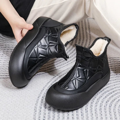 Women Cotton Shoes Winter Warm Women's Boots Fashionable Sexy Women's Shoes Winter Gladiator Pumps Snow Boots Mujer