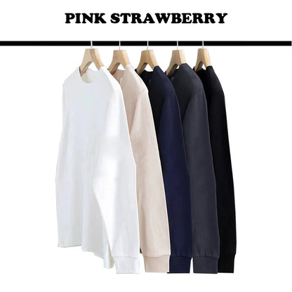 American Street Letter Print T-shirt Men 2025 Autumn New 100% Cotton White O-Neck Loose Casual T-shirt Y2k Tops Male clothing