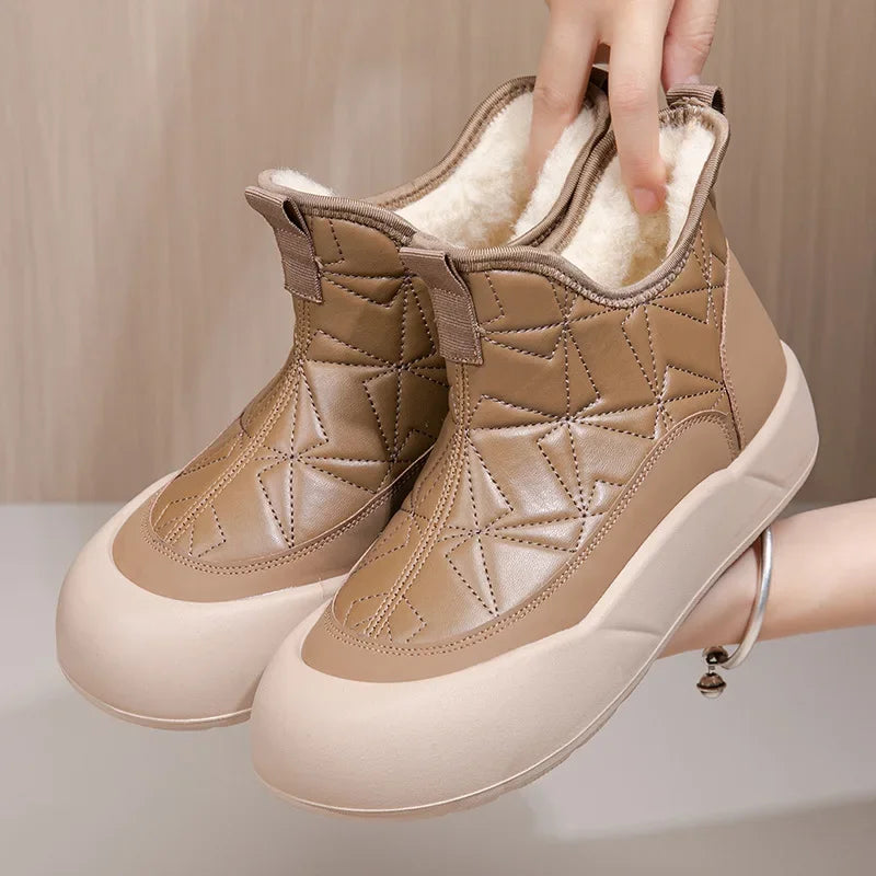 Women Cotton Shoes Winter Warm Women's Boots Fashionable Sexy Women's Shoes Winter Gladiator Pumps Snow Boots Mujer