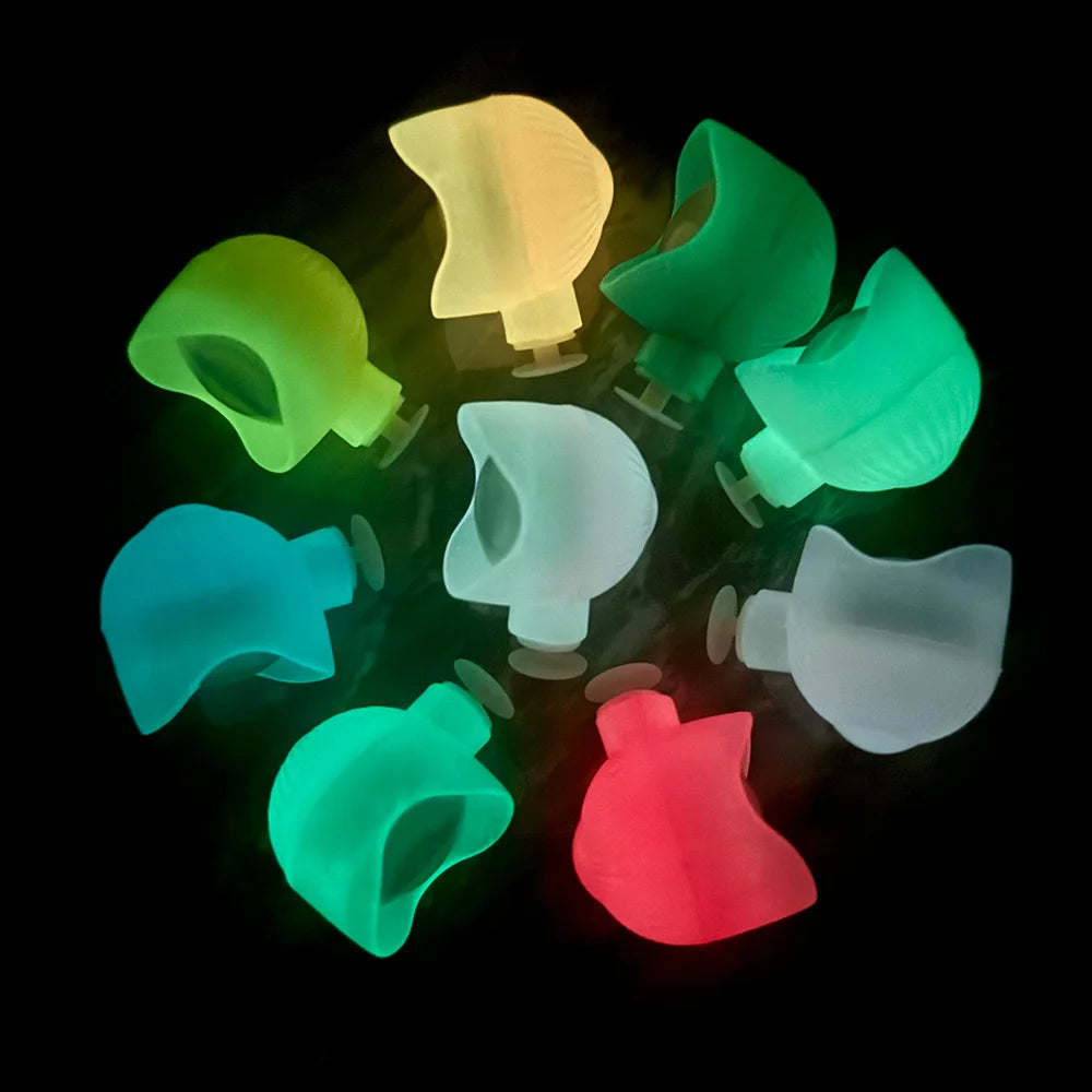 2pcs LED Shoe Lights - Glow in Dark Safety Charms for Night Cycling, Hiking & Cave Camping Accessories