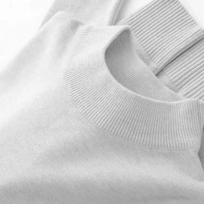 Men's Mock Turtleneck Sweater Men's Knitting Pullovers Rollneck Sweater Winter Warm Men Jumper Slim Fit Casual Streetwear