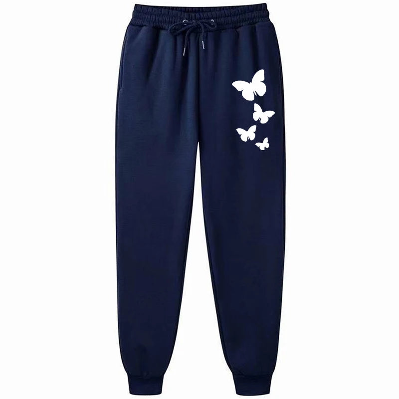 Fashion Letter Printing Joggers Autumn Winter Drawstring Casual Pants Fleece Sweatpants Workout Running Gym Fitness Trousers