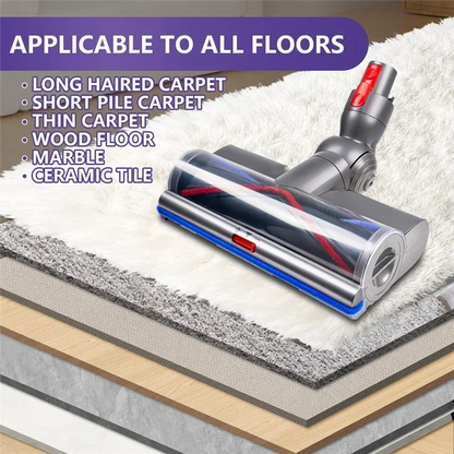 High Torque Anti-Tangle Brush Head for DysonV8 V7 V11 V15 V10 Models Attachment with Adjustable Suction Premium Vacuum Accessory