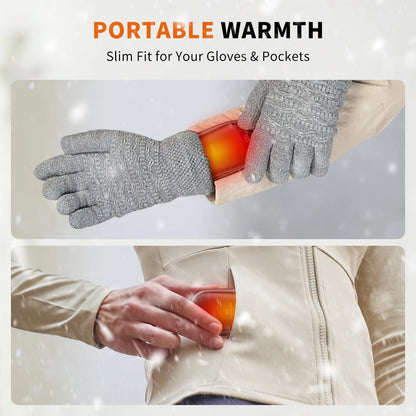 coldSky Hand Warmers Rechargeable 2 Pack Magnetic Electric Hand Warmer with Digital Display, Portable Pocket Hand Warmer