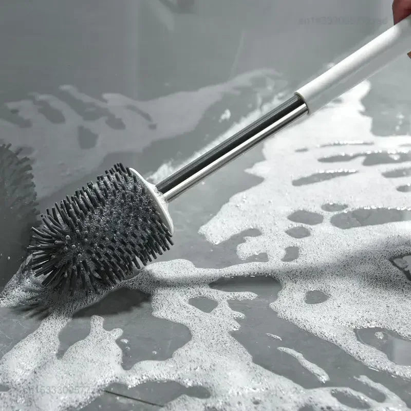 Xiaomi Silicone TPRToilet Brush With Tweezers Bathroom Accessories Wall HangingToilet Brush Bathroom Cleaning Brush Wall Mounted