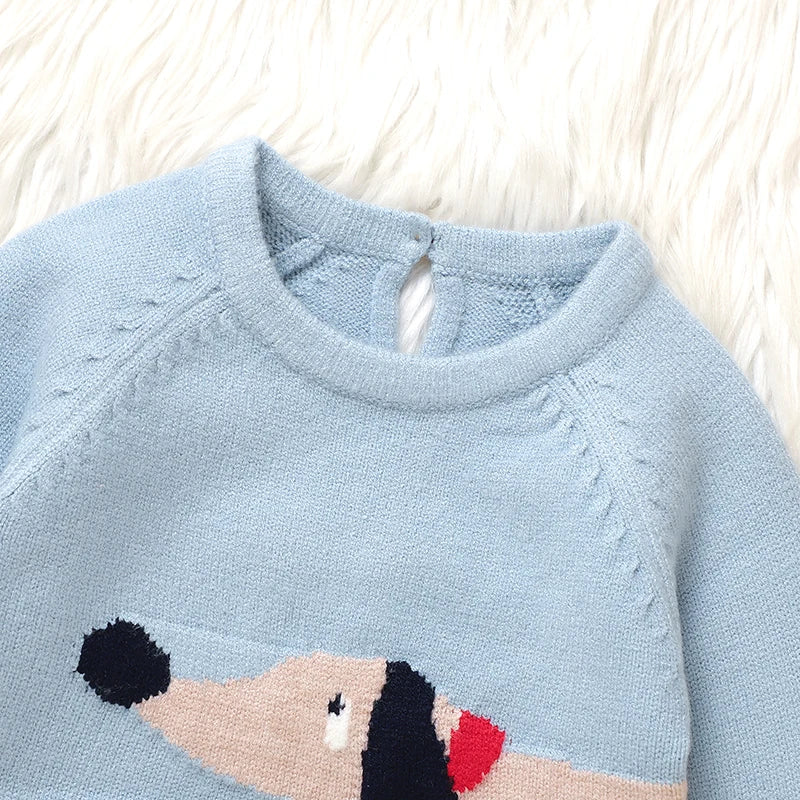 Newborn Baby Rompers Autumn Winter Long Sleeve O-Neck Infantil Boys Girls Knitted Jumpsuts 0-18 Months Toddler Outfits Playsuits