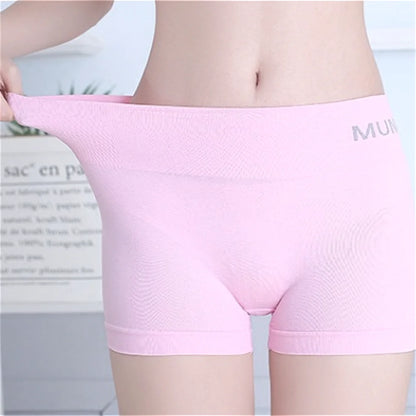 4pcs Safety  Female Panties Pants For Women Seamless Body Shaping Casual Short Ladies Boxer Briefs Boyshorts Cotton Underwear