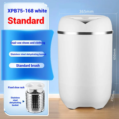 Shoe washing machine, fully automatic intelligent dehydration, spin drying integrated, small home, mini, lazy, shoe brushing, go
