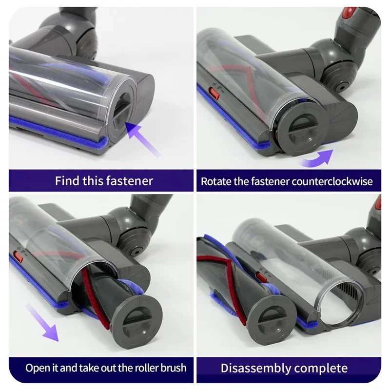 High Torque Anti-Tangle Brush Head for DysonV8 V7 V11 V15 V10 Models Attachment with Adjustable Suction Premium Vacuum Accessory