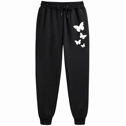 Fashion Letter Printing Joggers Autumn Winter Drawstring Casual Pants Fleece Sweatpants Workout Running Gym Fitness Trousers