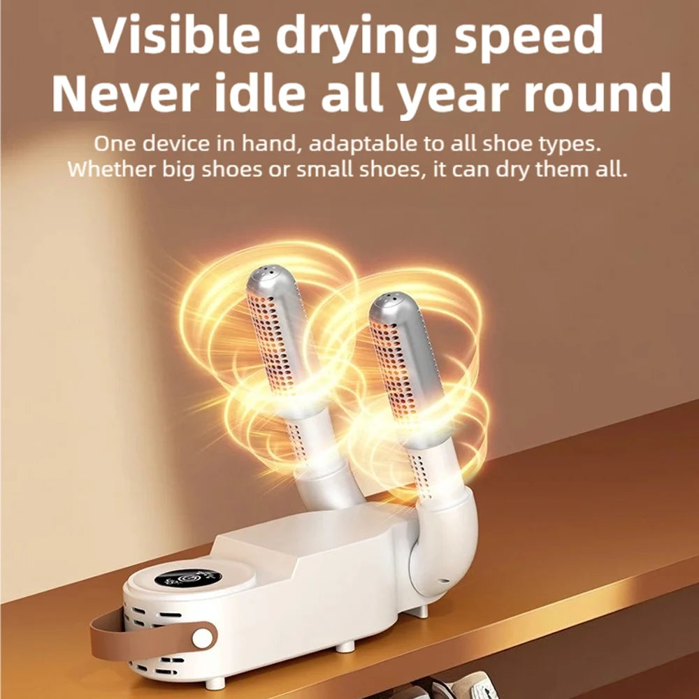 TINSOL New Foldable Touch Screen Shoe Dryer Fast Heating Sterilization Heater Socks Dryer Shoe Hot Air Deodorizing Dehumidifier