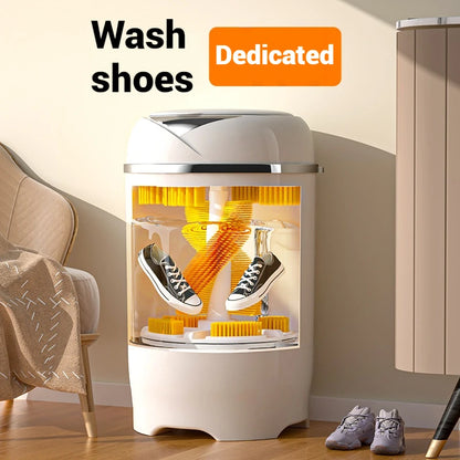 Shoe washing machine, fully automatic intelligent dehydration, spin drying integrated, small home, mini, lazy, shoe brushing, go