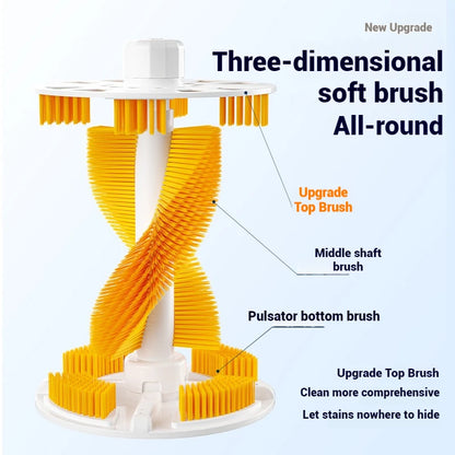 Shoe washing machine, fully automatic intelligent dehydration, spin drying integrated, small home, mini, lazy, shoe brushing, go