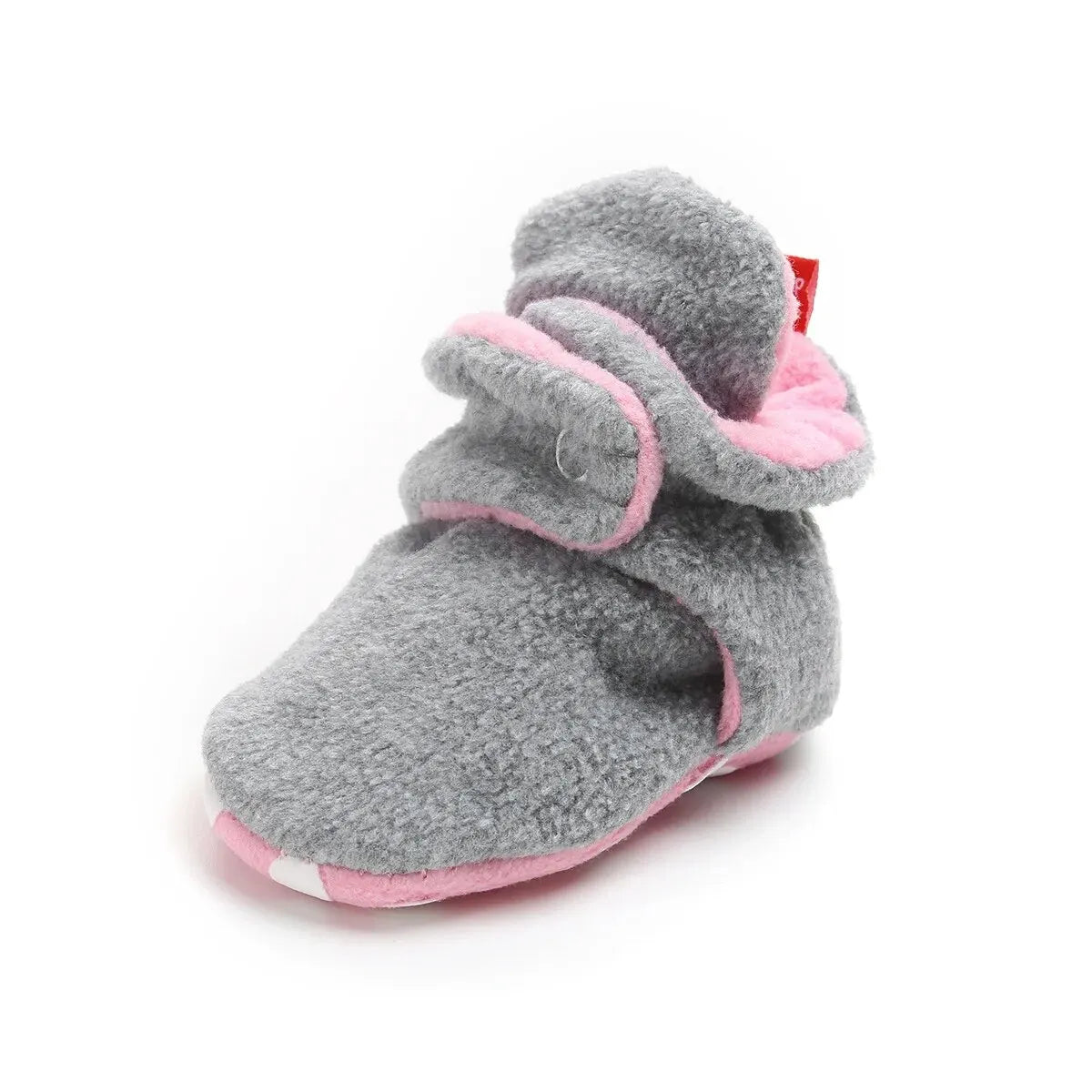 Meckior Baby Socks Shoe Winter Baby Boy Girl Booties Soft Toddler First Walkers Anti-slip Warm Fluff Infant Crib Shoes Socks