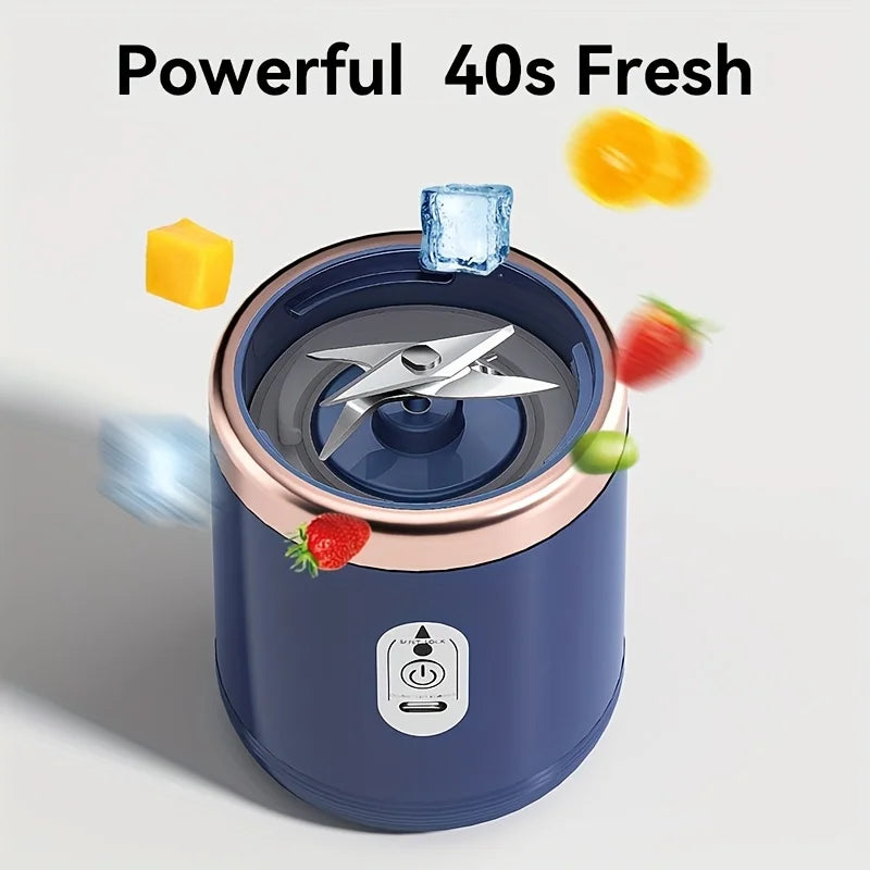 400ml Portable Electric Juicer Double Cup USB Fruit Blender Mixer for Juice Milkshake Smoothie Making Multifunction Juice Maker