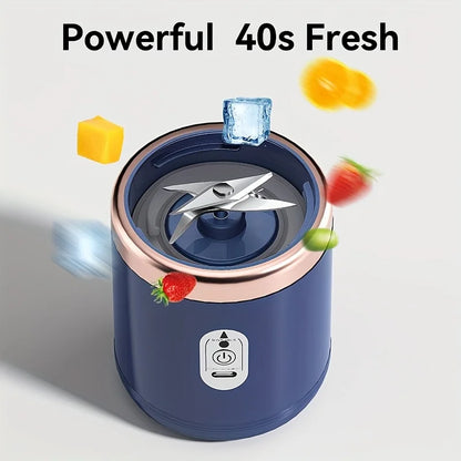 400ml Portable Electric Juicer Double Cup USB Fruit Blender Mixer for Juice Milkshake Smoothie Making Multifunction Juice Maker