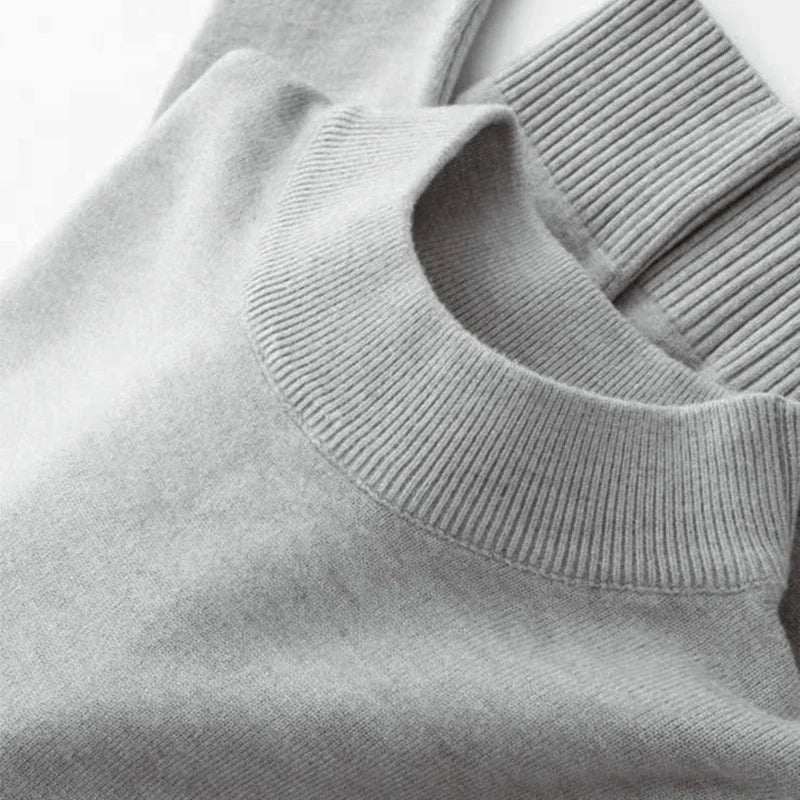 Men's Mock Turtleneck Sweater Men's Knitting Pullovers Rollneck Sweater Winter Warm Men Jumper Slim Fit Casual Streetwear