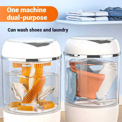 Shoe washing machine, fully automatic intelligent dehydration, spin drying integrated, small home, mini, lazy, shoe brushing, go