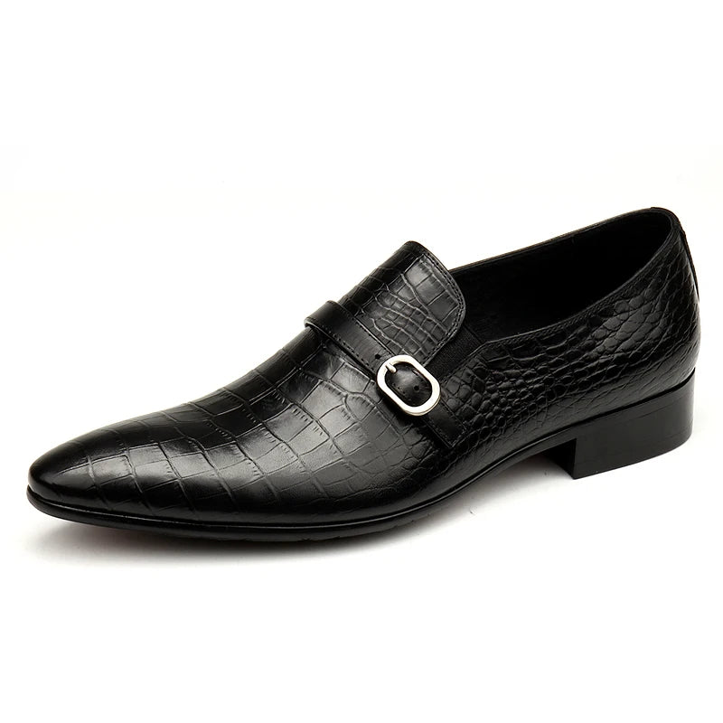 New Spring/Autumn Handmade Black/Coffee Slip-On Genuine Patent Leather Dress Flat Brogue Formal Men Wedding Casual Oxford Shoes