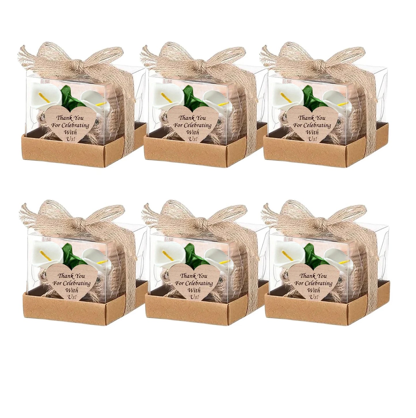 6/12/24PCS Guest Gift Candle for Wedding Wooden Tealight Candle Holders Bridal Shower Thank You Gifts for Baby Shower
