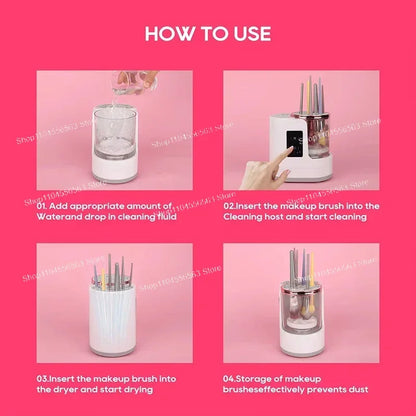 Automatic Electric Makeup Brush Cleaner USB Plug Portable Eyeshadow Brush Holder Tool Dryer Beauty Makeup Tools And Accessories