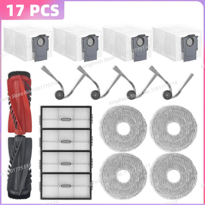 Fit For ( Roborock Saros 10R / S9 MaxV Slim ) Parts Main Side Brush HEPA Filter Mop Cloth Dust Bag