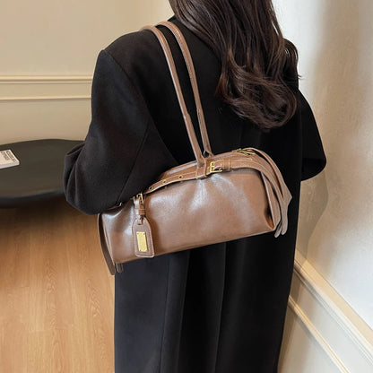 New Style Handbag - Vintage And Fashionable Cross-Body Bag For Women Niche Product Large Capacity Vintage Style Shoulder Bag