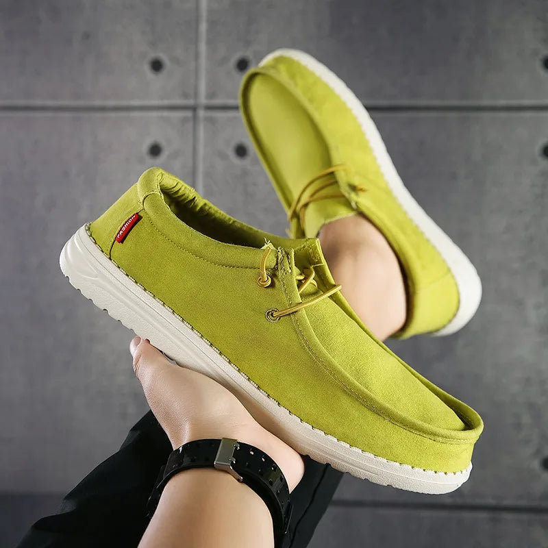 Yellow Classic Shoes for Men Women Comfortable Flat Men's Casual Shoes Large Size 47 Driving Shoes Men Footwear zapatos hombre