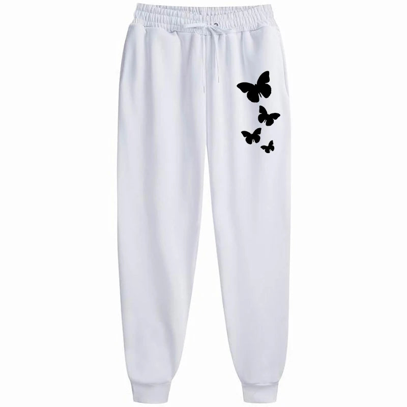 Fashion Letter Printing Joggers Autumn Winter Drawstring Casual Pants Fleece Sweatpants Workout Running Gym Fitness Trousers