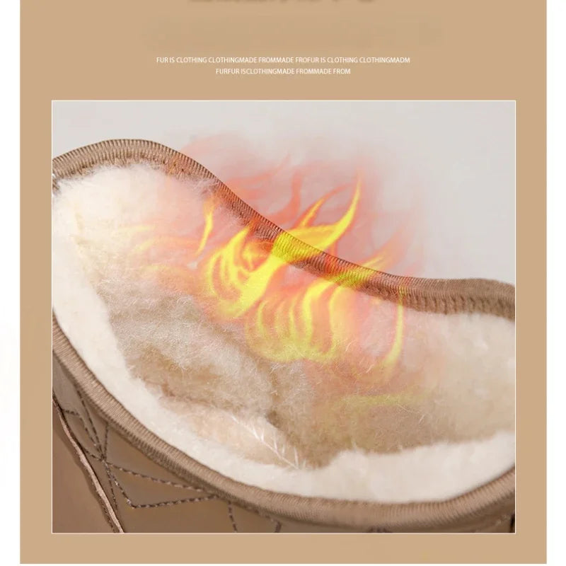 Women Cotton Shoes Winter Warm Women's Boots Fashionable Sexy Women's Shoes Winter Gladiator Pumps Snow Boots Mujer