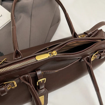 New Style Handbag - Vintage And Fashionable Cross-Body Bag For Women Niche Product Large Capacity Vintage Style Shoulder Bag