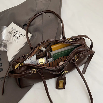 New Style Handbag - Vintage And Fashionable Cross-Body Bag For Women Niche Product Large Capacity Vintage Style Shoulder Bag