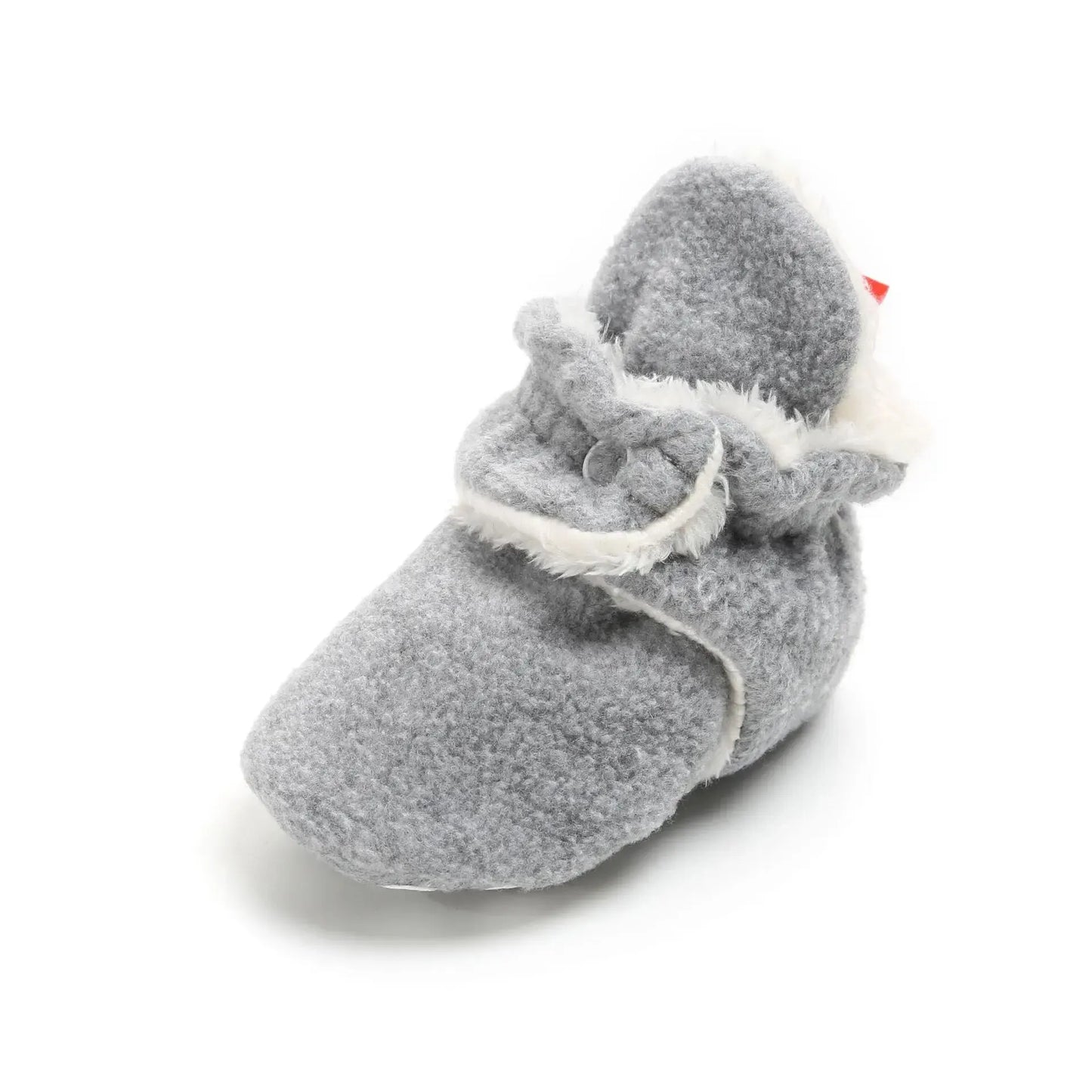Meckior Baby Socks Shoe Winter Baby Boy Girl Booties Soft Toddler First Walkers Anti-slip Warm Fluff Infant Crib Shoes Socks