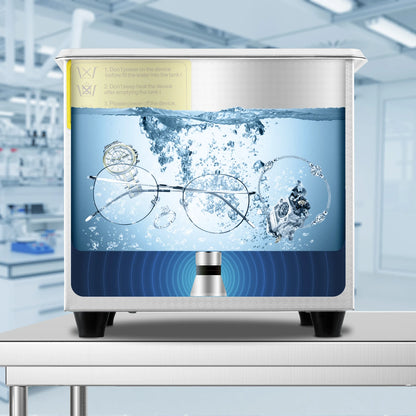 SucceBuy 1.3L Ultrasonic Cleaner Lave-Dishes Portable Washing Machine w/ Digital Timer Ultrasound Home Jewelry Clean Appliances