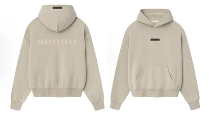 25SS Classic Brand Men's Hoodies Luxury Design Back Double Row Heavy Metal Silicone Letter Hoodies High Street Couple Loose Coat